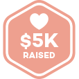 You received $5000 in donations badge