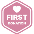 You received your first donation badge