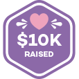 You received $10000 in donations badge