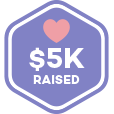 You received $5000 in donations badge