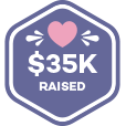 You received $35000 in donations badge