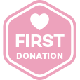 You received your first donation badge