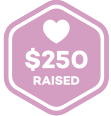 You received $250 in donations badge